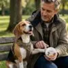 Pawsome with Beagle and Man in Park Pawsome Healing & Protect™ Paw-Nose-Skin Support